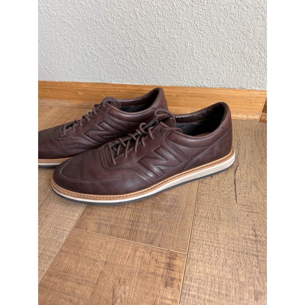 New Balance MD1100BR Mens Brown Leather Low Top Casual Sneakers Size 11 D - Picture 2 of 6